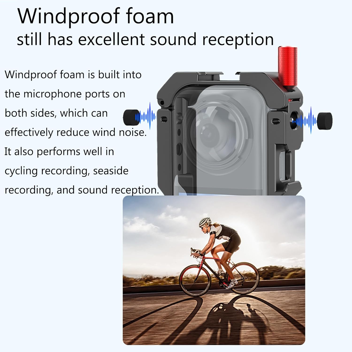 Insta 360 X5 Aluminum Metal Dual-clamp Frame Cage with Silicone Lens Cap Screen Protector for Insta360 X5 X 5 Camera Accessories Kit Multi-use Adapter Case Bag Anti-Scratch - Image 5