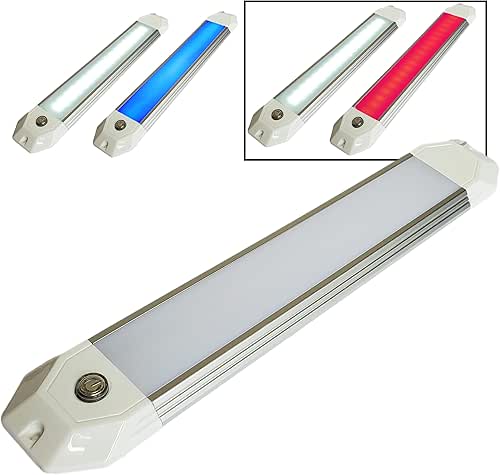 Wave One Marine 12" Dual Color Dimmable Dome Boat Light