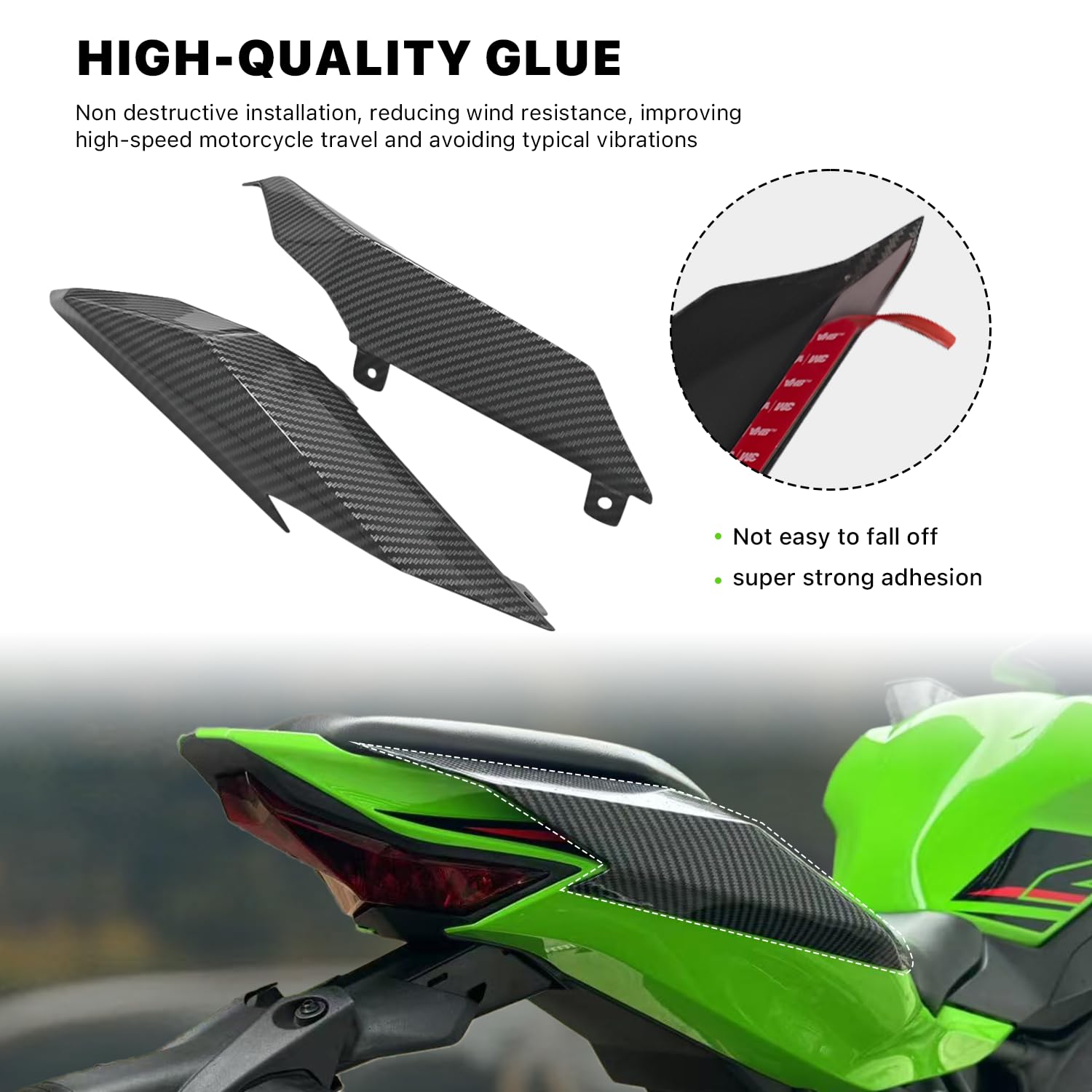 Motorcycle Rear Spoiler Wing Fairing Suitable For Kawasaki ZX-4R