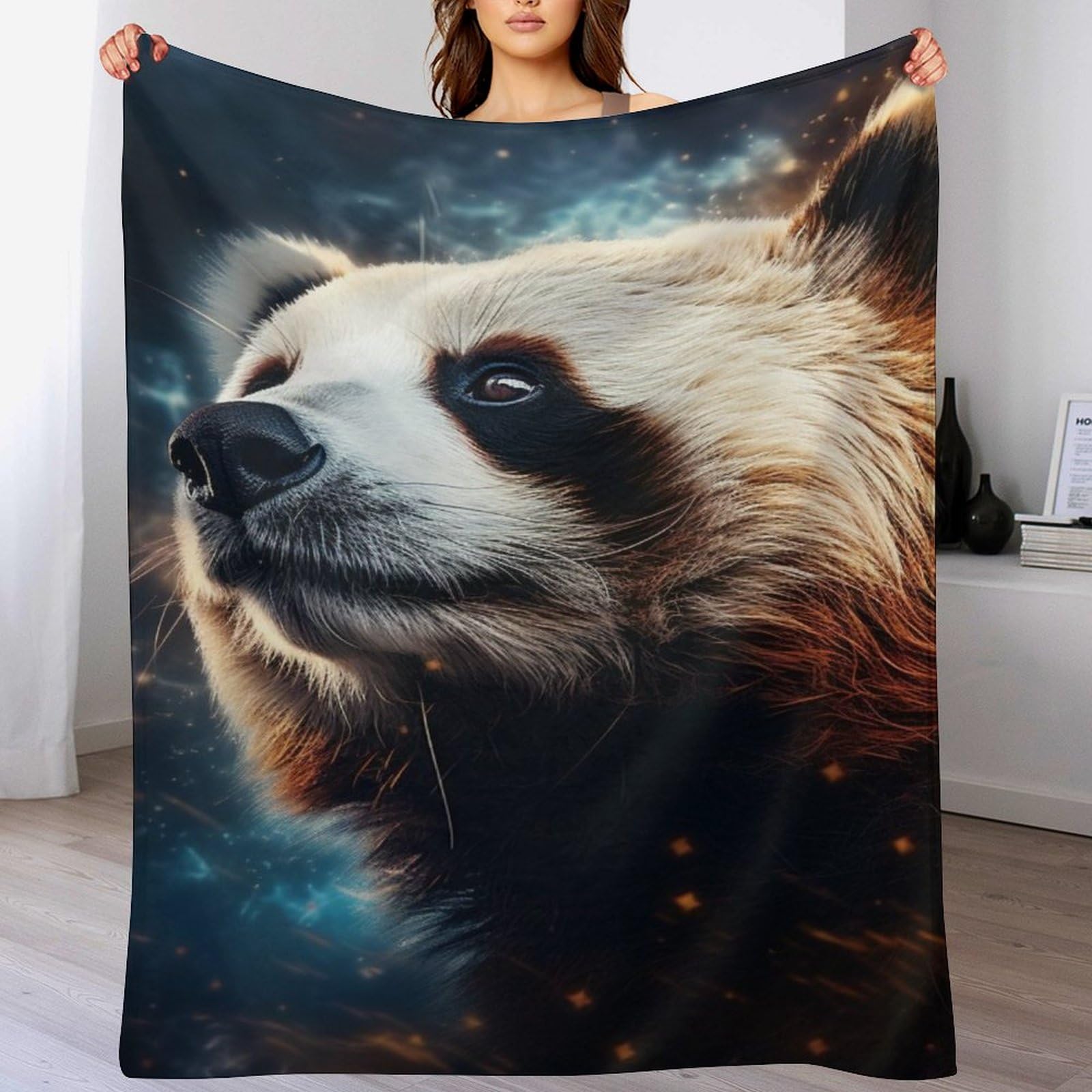 Couverture légère en polaire anti-froid motif ours 3D pour lit de chambre d'enfant