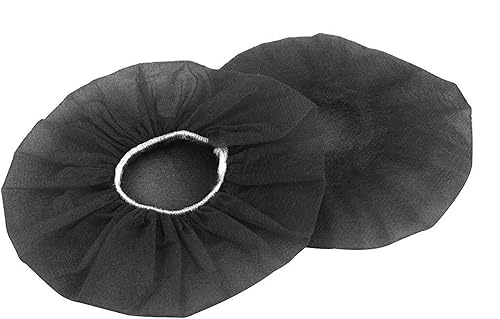 Miniatura 3 de Geekria 100 pares de fundas desechables para auriculares grandes sobre la oreja, fundas de almohadillas sanitarias elásticas, protector higiénico de