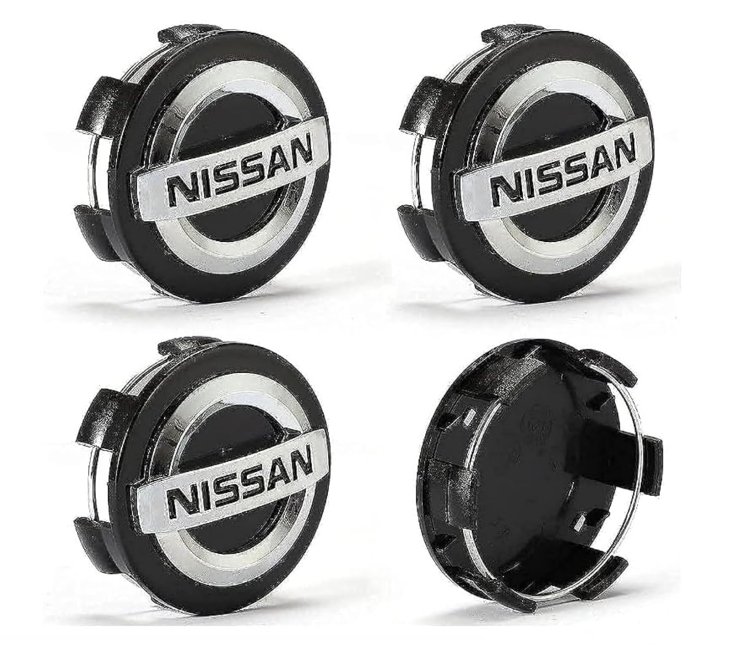 4pcs 60mm/2.36inch Hub Center Cap Wheel Center Caps(60MM Black)