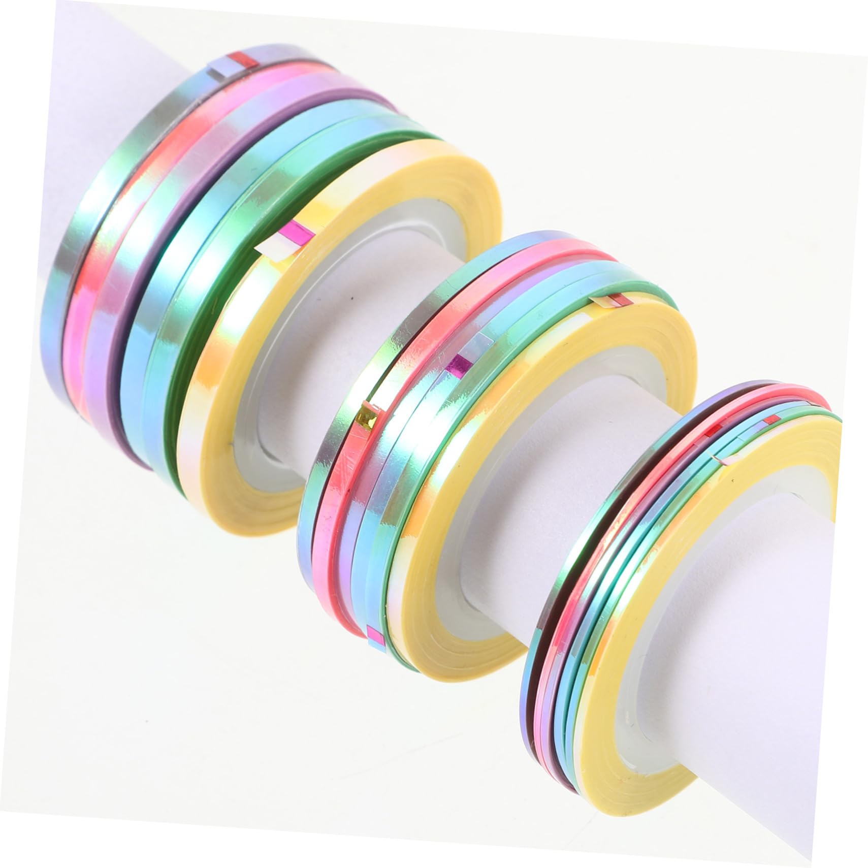 Nail Striping Tape Set 18 Rouleaux Metallic Lines Colors DIY Manicure Stickers