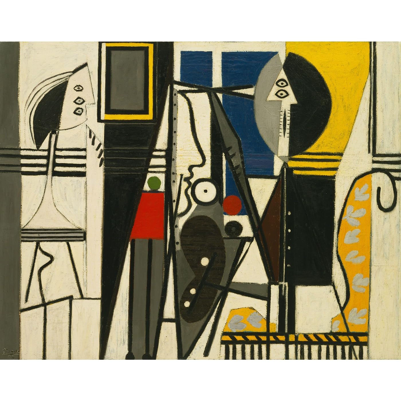 Impression sur toile supérieure de Pablo Picasso Peintre modèle