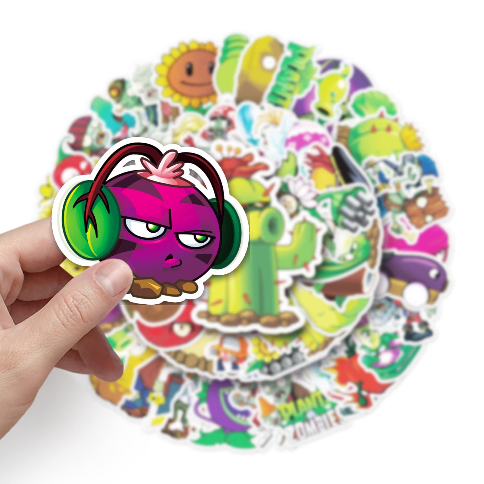 Classic Game Plants Vs. Zombies Lot De 100 Autocollants Pour Ordinateur Classic Game Plants Vs. Zombies Lot De 100 Autocollants Pour Ordinateur
