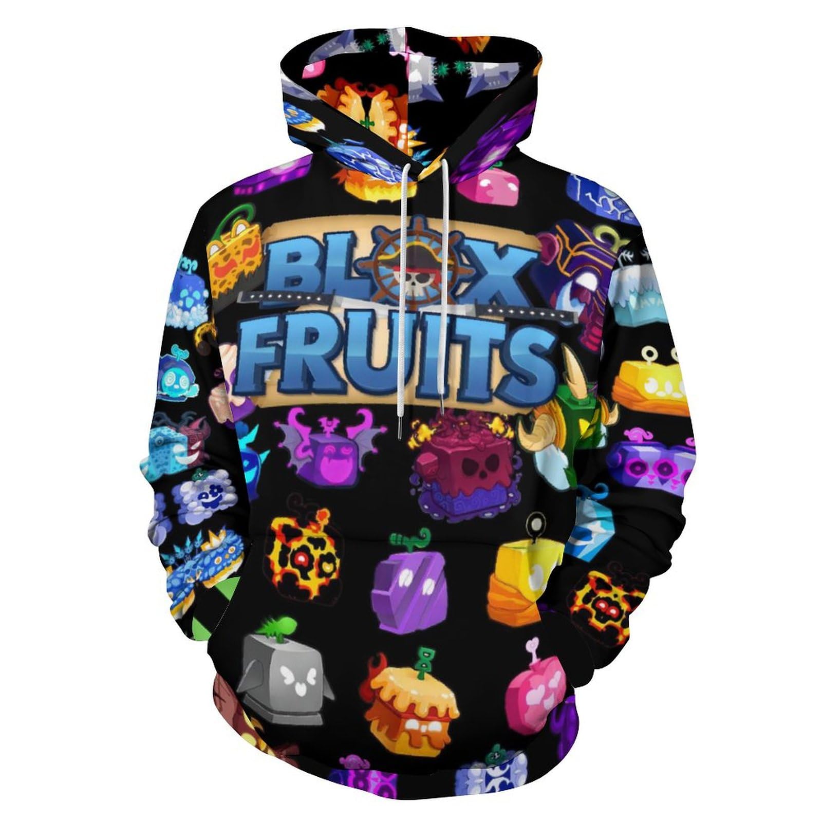 Game Blox Hoodie 3D Game Printed Pullover Hoodie Fashion Fruits Hooded Long Sleeve Sweatshirt For Boys Girls