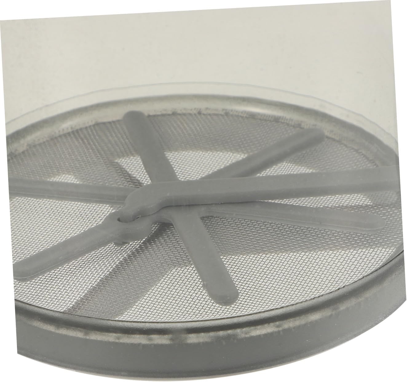 Semiautomatic Flour Sifter Handheld Mesh Sieve for Baking Powdered Sugar and Flour Fine Mesh Strainer for Even Distribution Efficient Home Kitchen Baking Tool in Gray