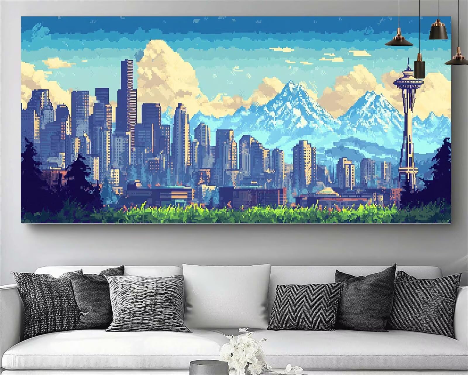 Japon Diamond Painting Paysage Diamond Painting Enfant Broderie Kit Complet, 5D Peinture Diamant Point de Croix Cristal Artisanat,DIY Tableau Strass Diamant Canevas Débutant Kit, Gifts 60x120cm M673