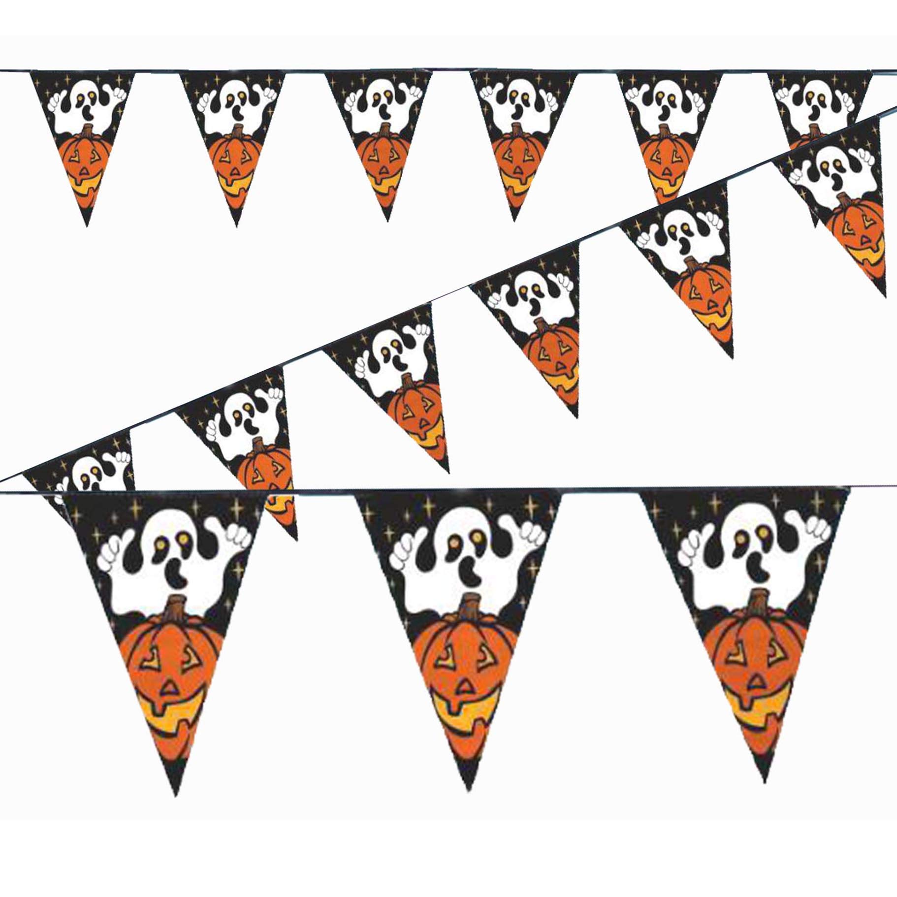 Widdle Gifts Halloween Party Decoration 3.6M Bunting - Ghost and Pumpkin