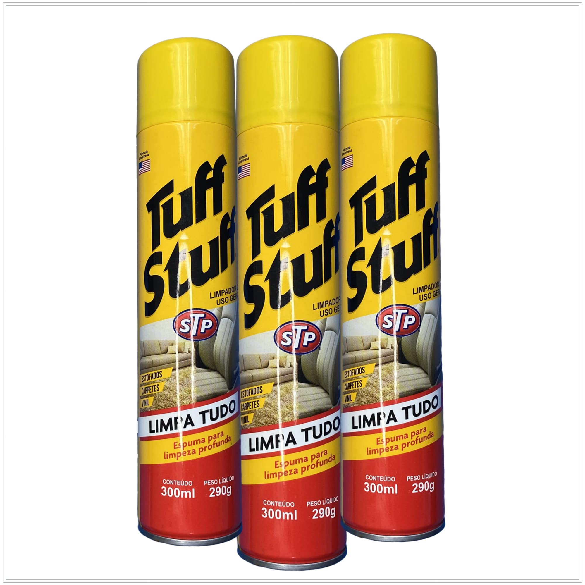 Kit 2 Limpeza Tuff Stuff Espuma Magica de limpeza Bancos Carpetes