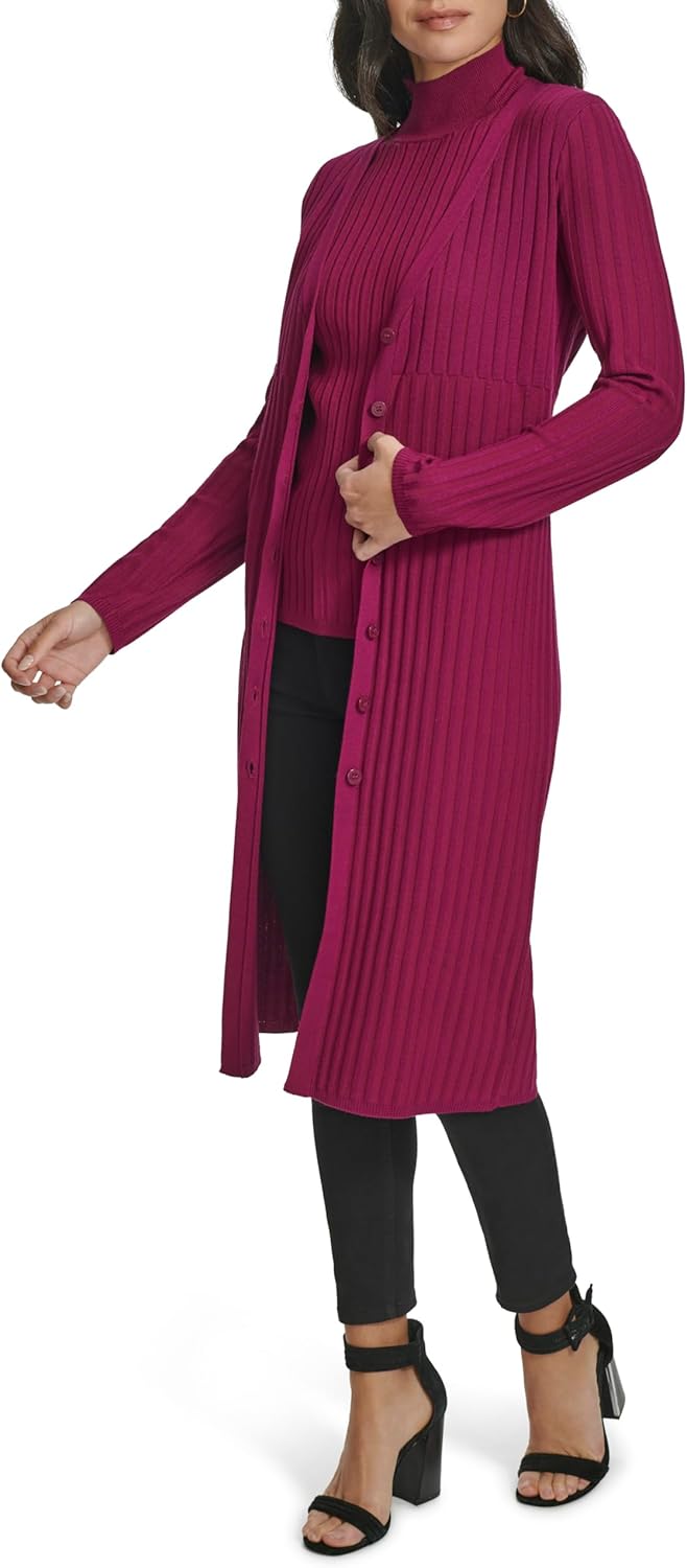 Calvin Klein Womens Longsleeve V Neck Sweater - Image 3