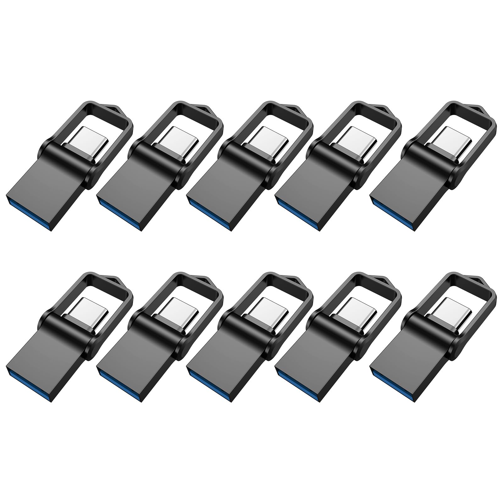 KEXIN USB C Stick 16GB 10er Pack USB Stick 16 GB Speicherstick OTG 2-IN-1 Typc C & A Flash Drive