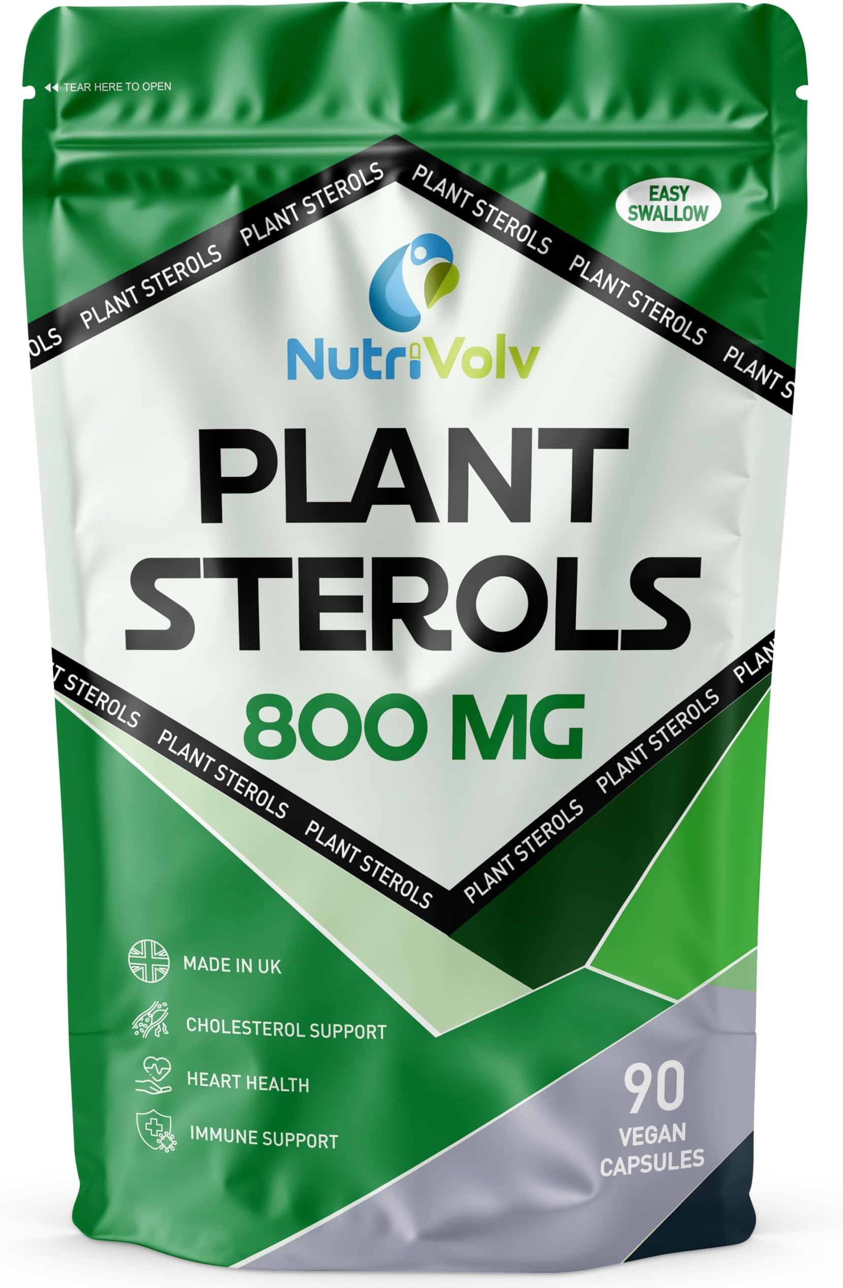 Plant Sterols 800mg Vegan Healthcare Supplements for Heart, Maintains Cholesterol Level and Effectively Boosts Immunity - 90 Capsules
