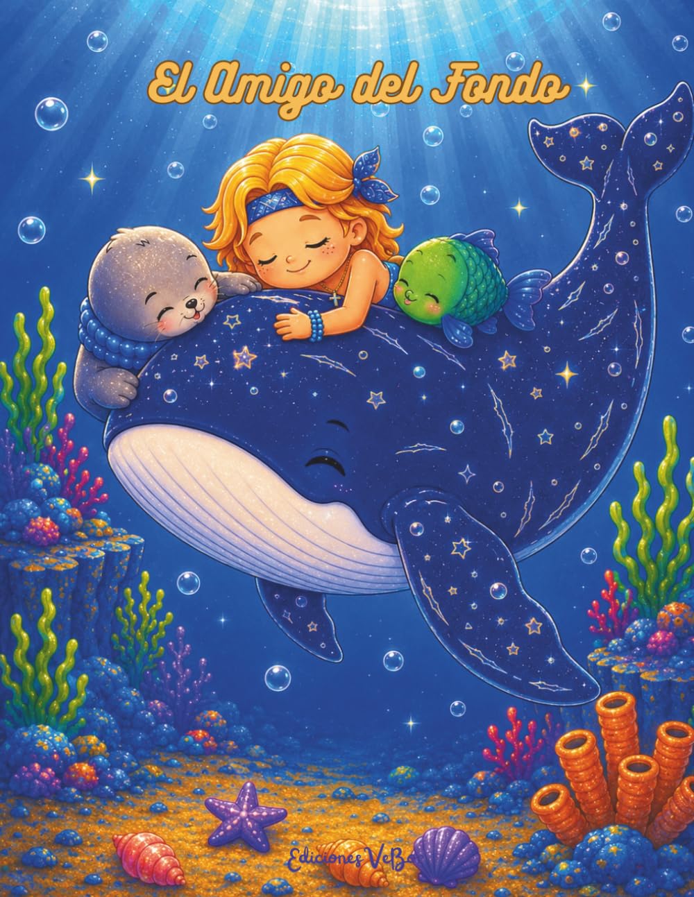 El Amigo del Fondo: Cuento Ilustrado a color (Mi Libro de Sirenas y Amigos del Mar)