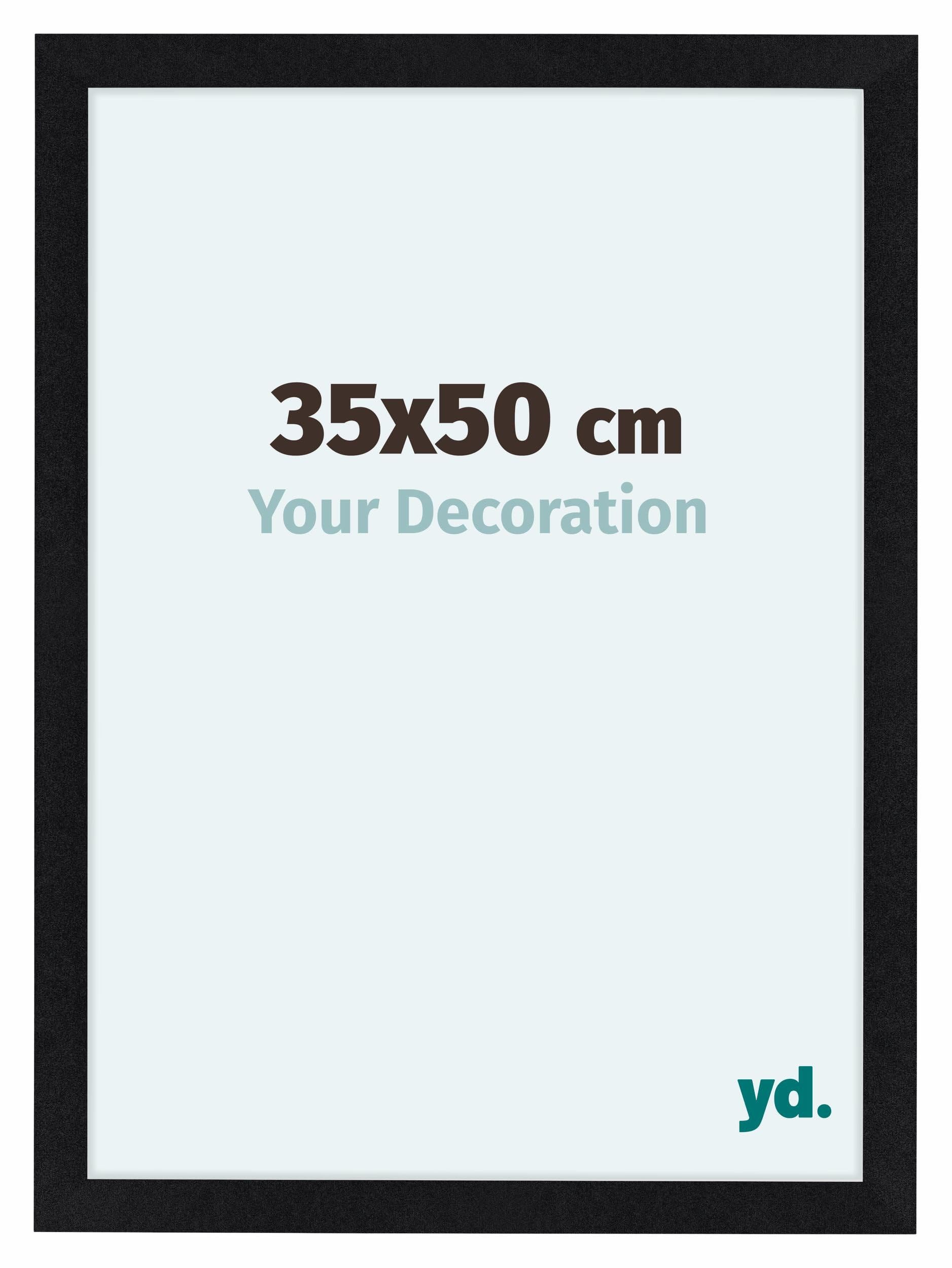 Your Decoration - Picture Frame 35x50 cm - Black Matte - Decorative Wall Frame in MDF with Antireflection - Frame 35x50 - Como