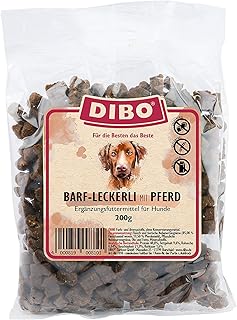 DIBO Barf-lekkernij met paard - de perfecte trainingssnack in 200 g zak