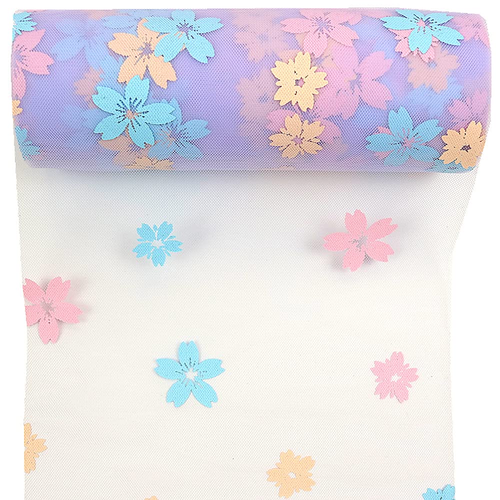 Sakura Tulle Rolls 6 inch x 10 Yards (30 feet) Purple Tulle Rolls Spool Fabric Tutu for DIY Skirts Wedding Gift Wrap Sewing Crafting Bow Bridal Decorations Birthday Party (Purple)