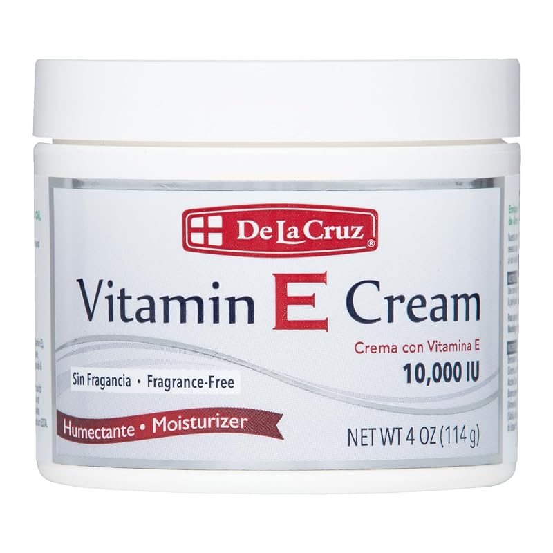 De La Cruz Creme facial com vitamina E sem fragrância, 113 g