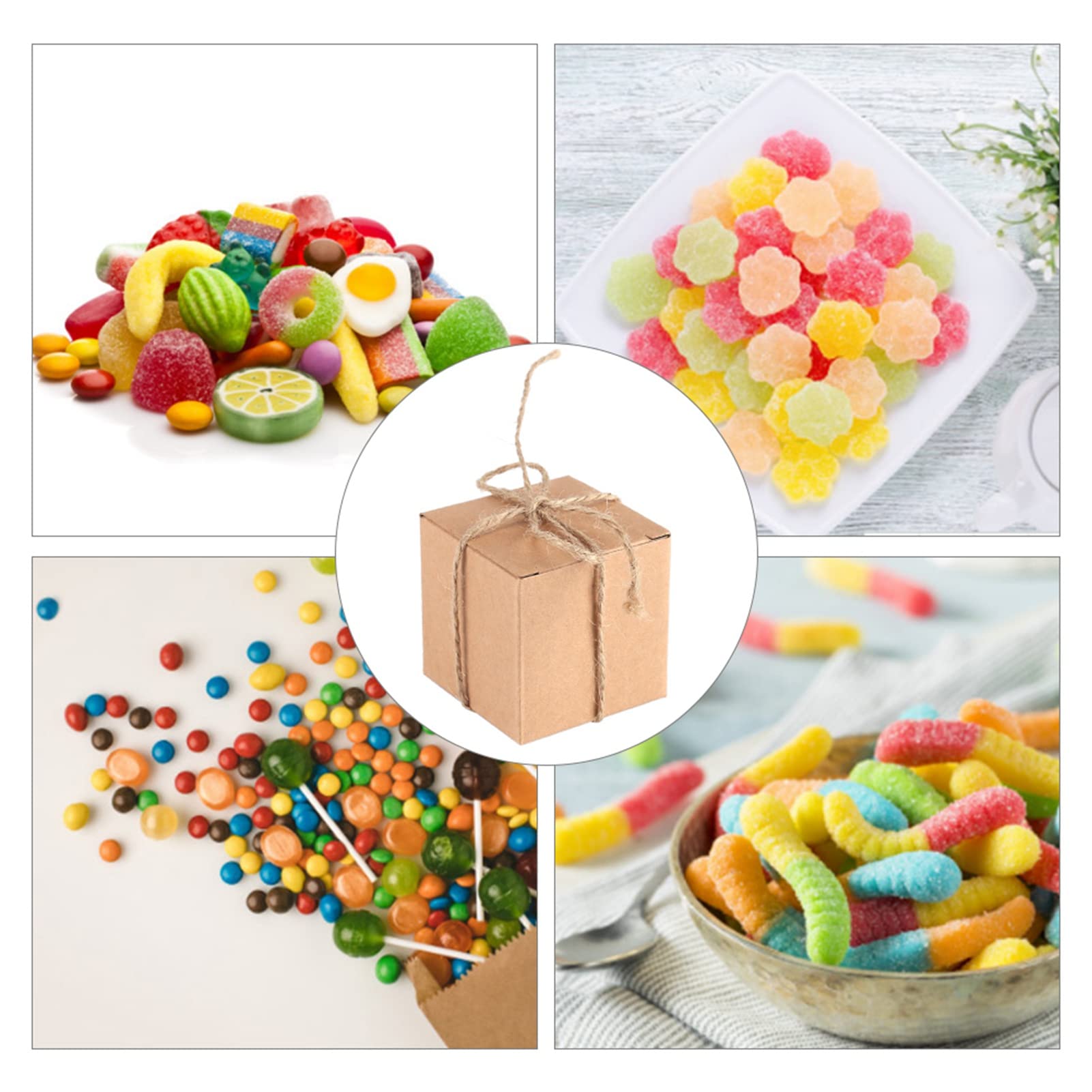 GOTOTOP 50 Pieces 1.97 X 1.97 X 1.97 Inch Gift Boxes With