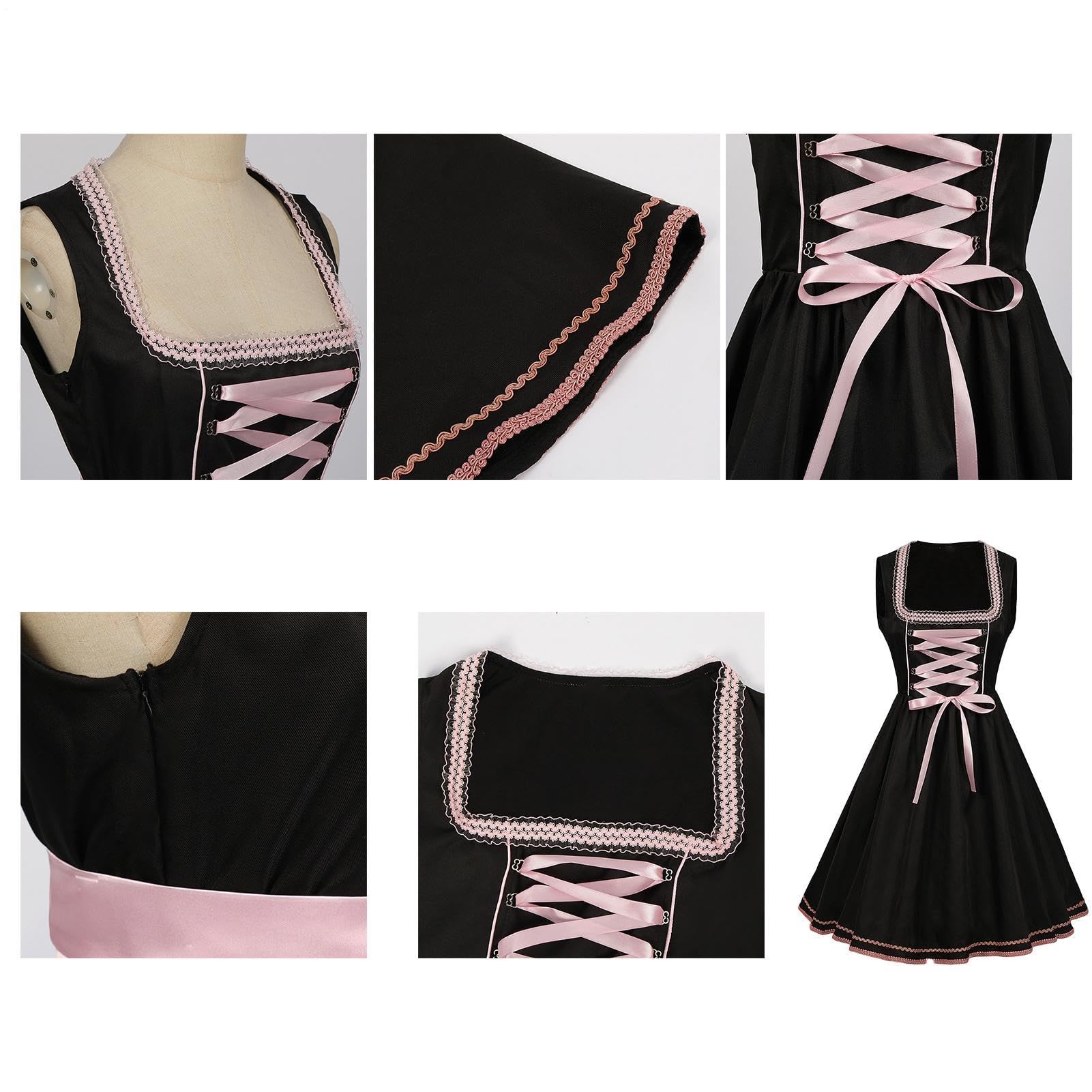 Disfraz de Oktoberfest para mujer, transpirable, elegante, vestido de
