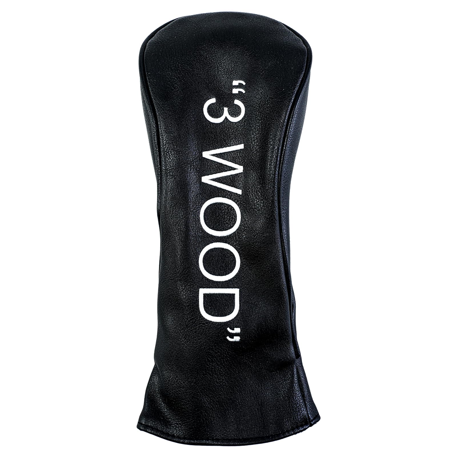 Golf Club Covers – Leather Driver Headcover, Fairway Wood, 3 Wood, Hybrid, Fits Mallet Blade Putter Head Covers Alignment Stick Cover