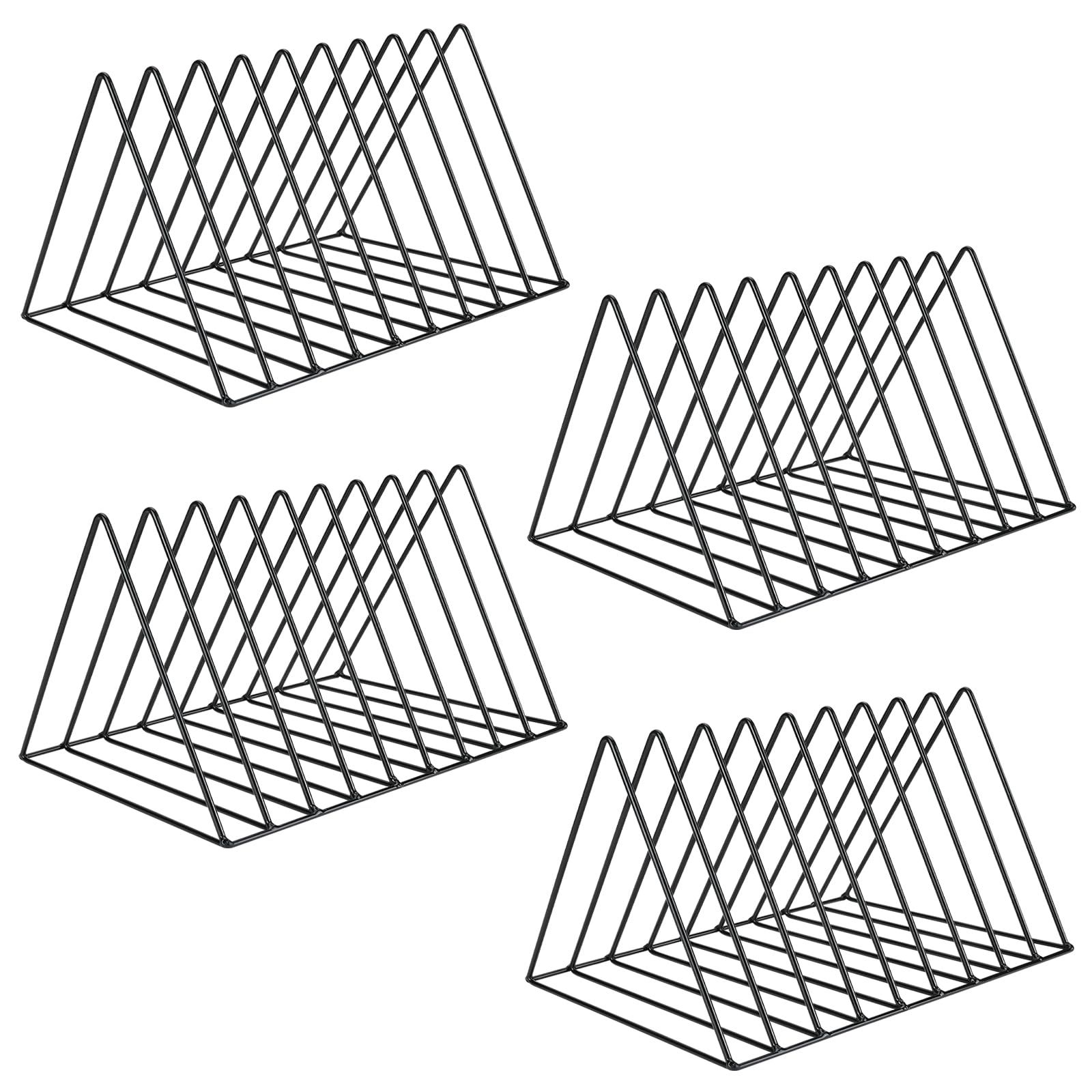 Porte-revues triangulaires trieur de documents métal pour bureau encombré