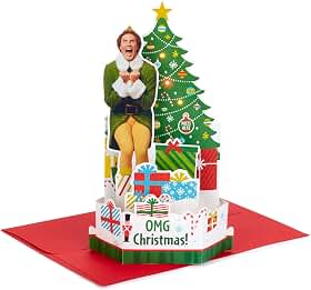 Hallmark Cartão de Natal Pop Up Display Elf da Paper Wonder com Som (Buddy The Elf) (999XSO1054)