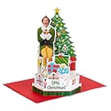 Hallmark Paper Wonder Elf Displayable Pop Up Christmas Card with Sound (Buddy the Elf)