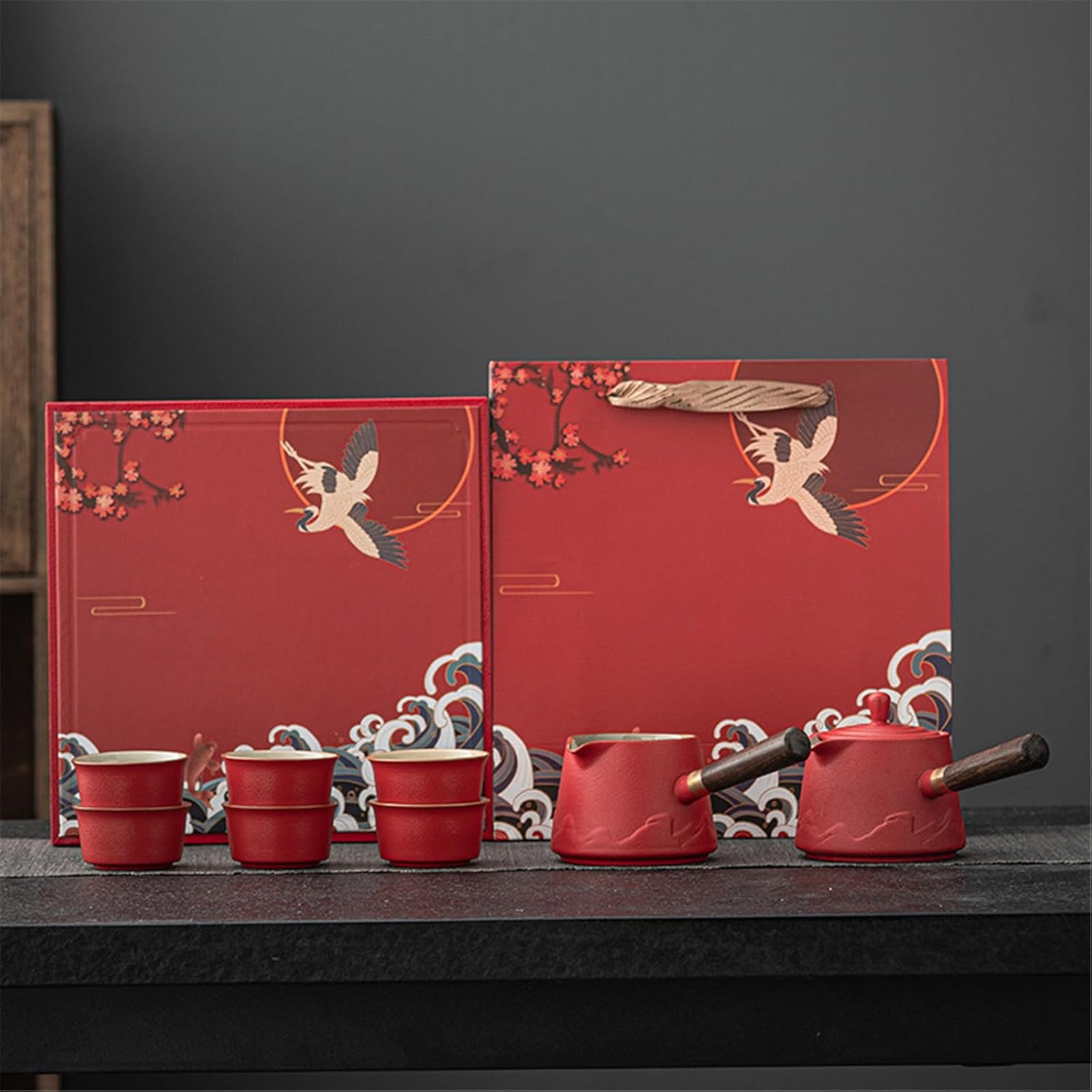 Elegant Ceramic Tea Set for Tea Lovers - Complete Set with Teapot and Cups-set1