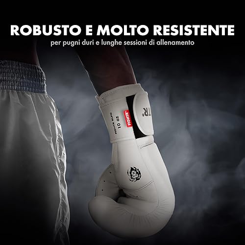 Miniatura 5 de FIGHTR Guantes de boxeo profesionales hechos de cuero genuino  hombres y mujeres  para boxeo, artes marciales mixtas, artes marciales 10, 12, 14, 16