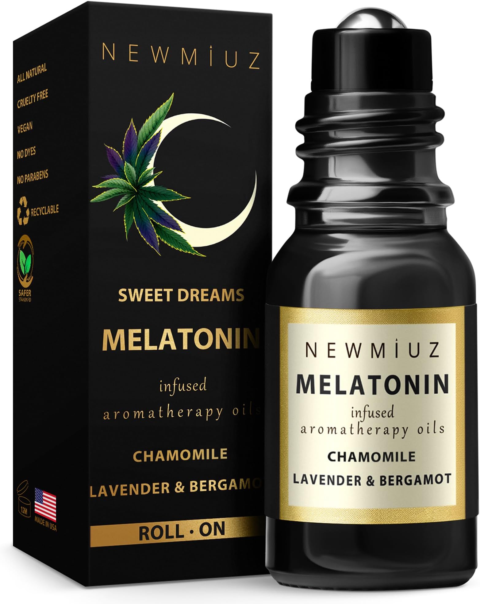 Melatonin Deep Sleep Essential Oil Roll On Calming Aromatherapy Stick Lavende...