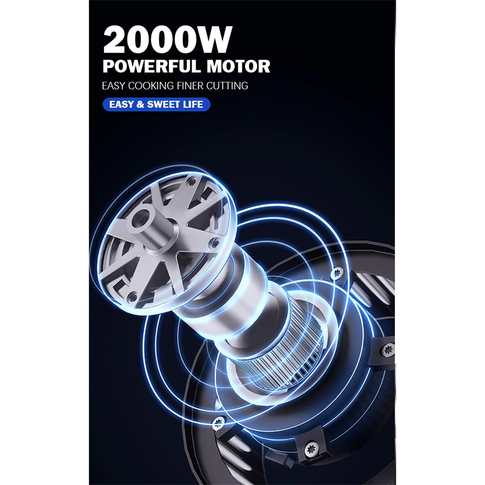 Zestaw Blendera Zanurzeniowego O Mocy 2000 W, Komercyjny Blender Ręczny Z Mieszadłem Ze Stali Nierdzewnej I Trzepaczką Do Jajek, Zmienna Prędkość 8000-18000 Obr./min, Elektryczny Blender Kijowy Do Tłu