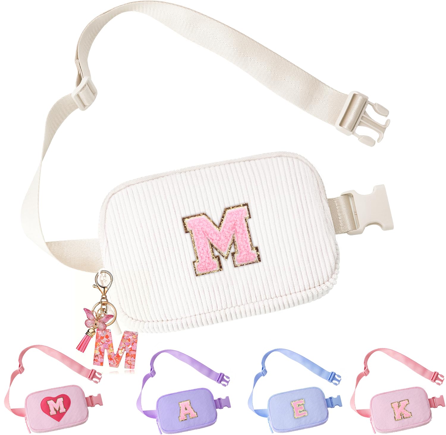 Belt Crossbody Bag for Girls Women - girls fanny pack ages 8-12 Teen Birthday Gifts Small Waist Packs Trendy Kids Fanny Pack M