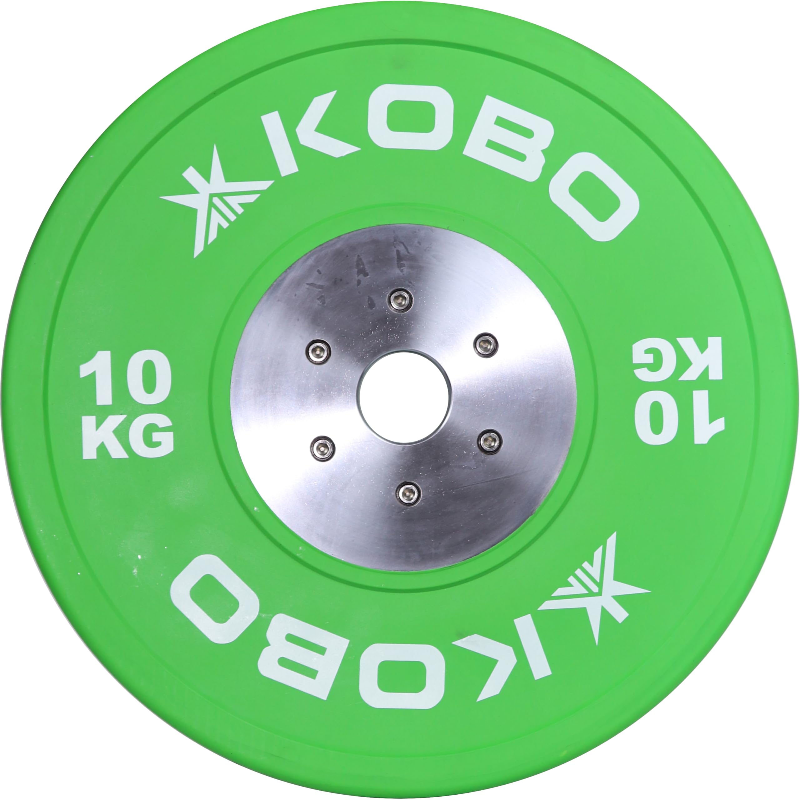 Kobo Color Coded Olympic Bumper Plate Weight Plate with 2 Piece Steel Hub (IMPORTED)-image-35