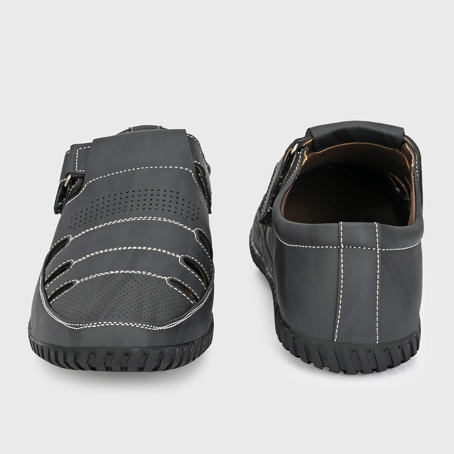 Centrino Men’s Sandals for Man | Stylish Fisherman Sandals with Cushioned Insole, Hook & Loop Strap, Comfortable Walking & Travel Sandal (2340) - Image 8