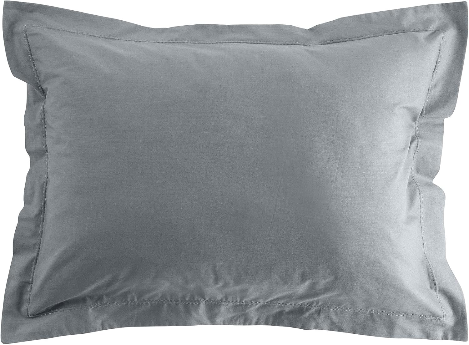 Taie D'oreiller 65x65 Cm En Coton Bio Couleur Gris Ardoise - Marque STOF - Neuf Avec étiquettes