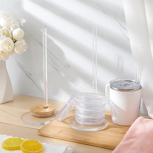 Miniatura 2 de Wenqik Organizador de tapa de vaso de acrílico para armario, ahorro de espacio, soporte vertical para tapa de vaso, almacenamiento de tapa, diseño