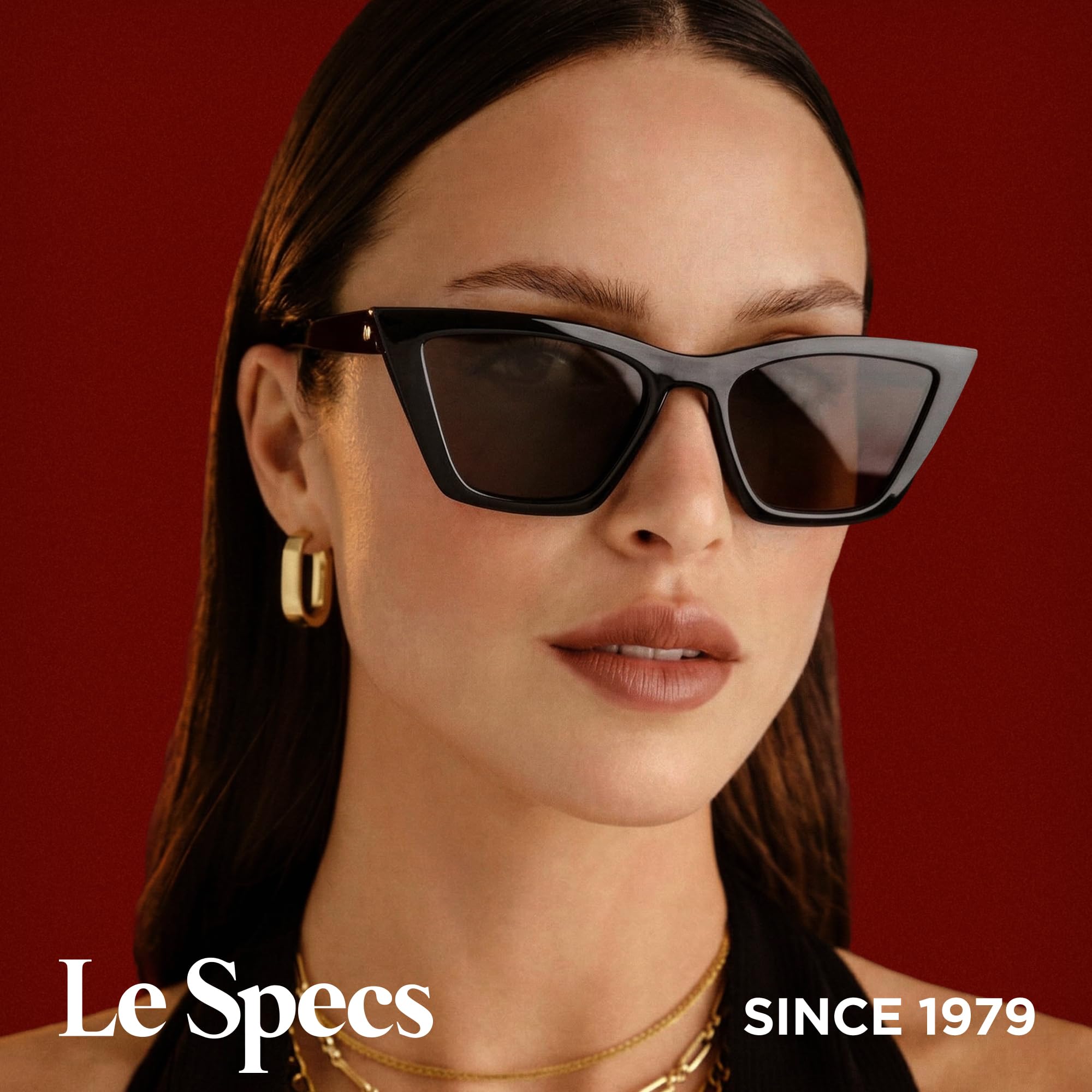 Le Specs VELODROME - Sonnenbrille für Damen und Herren CAT-EYE Rahmenform mit UV-Schutz
