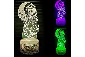 3D Illusion Night Light: FNAF Moon's Eerie Embrace