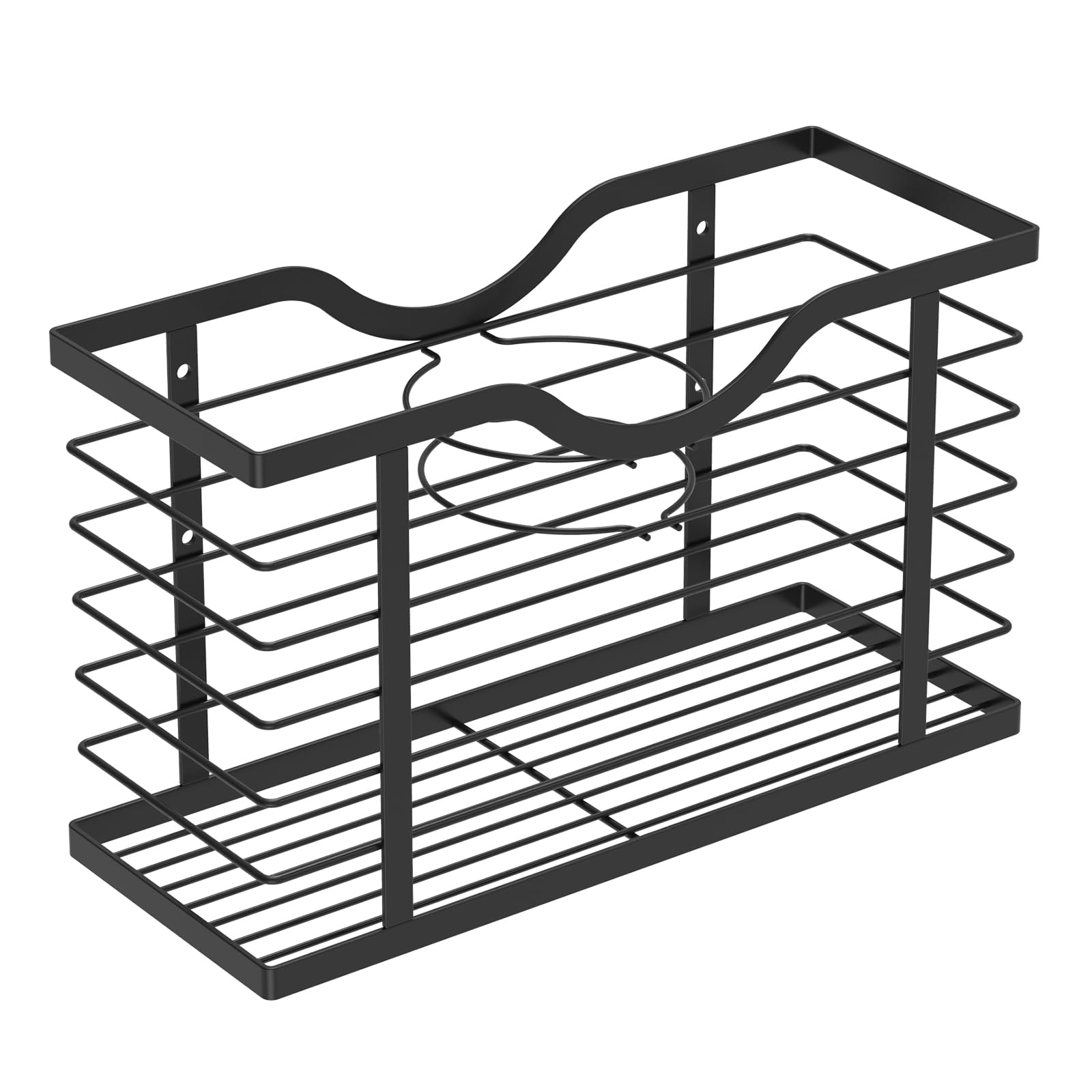 3-in-1 Hair Dryer Holder, 3 Compartments Hair Tool Organizer, Rustproof Dryer Organizer, Adjustable Height Blow Dryers Holder Multifunctional Blow Dryers Rack Practical Hairs Tool Storage for Dorm