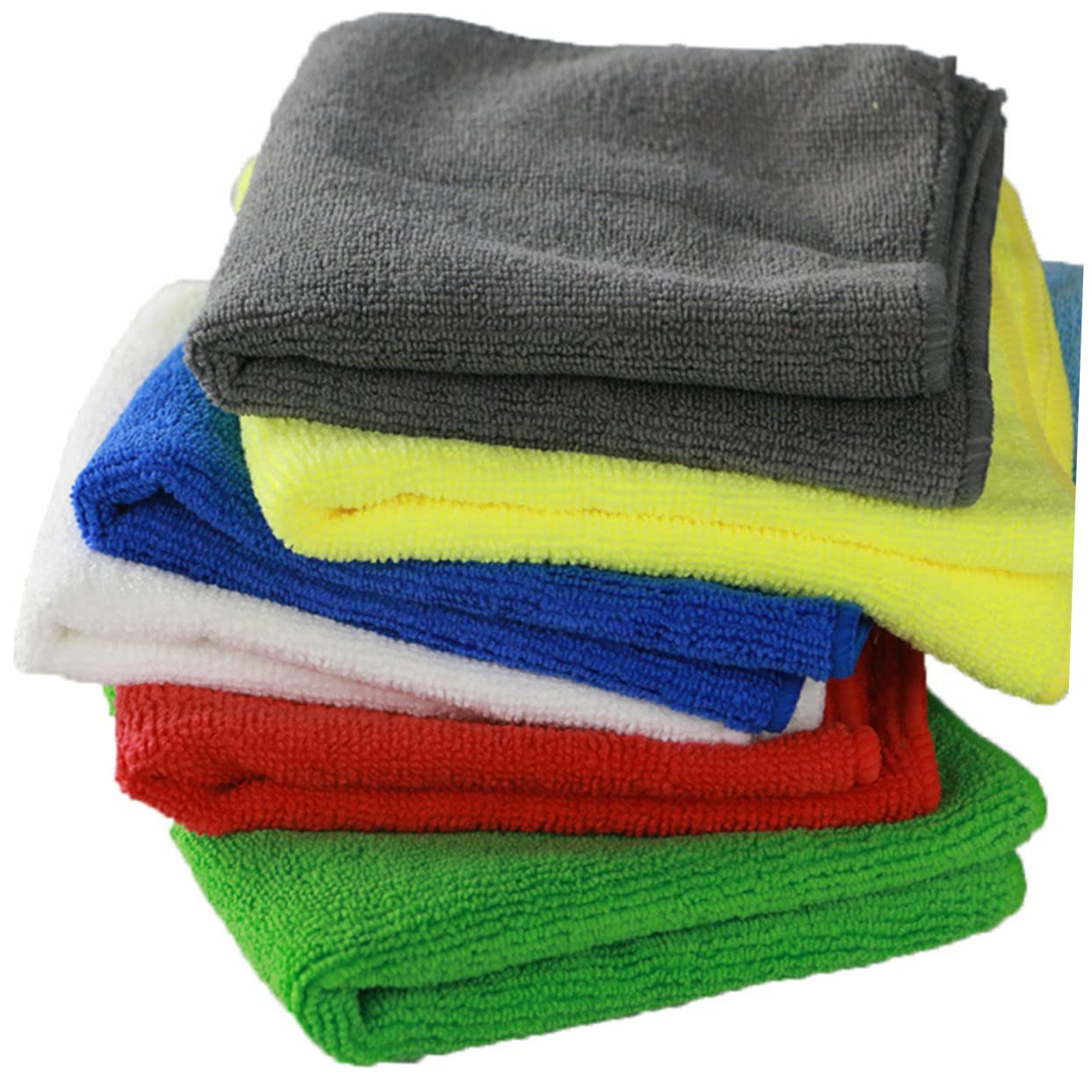 COLLBATH Geschirrtücher Ölabweisend 12 Stück-Pack Mikrofaser Stark Reinigend Hohe Wasseraufnahme Waschbar für Küche Fenster und Türen