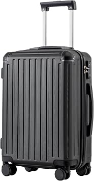 COOLIFE 20 Inch Carry On Suitcase, Hardshell Cabin Suitcase Whit TSA Lock