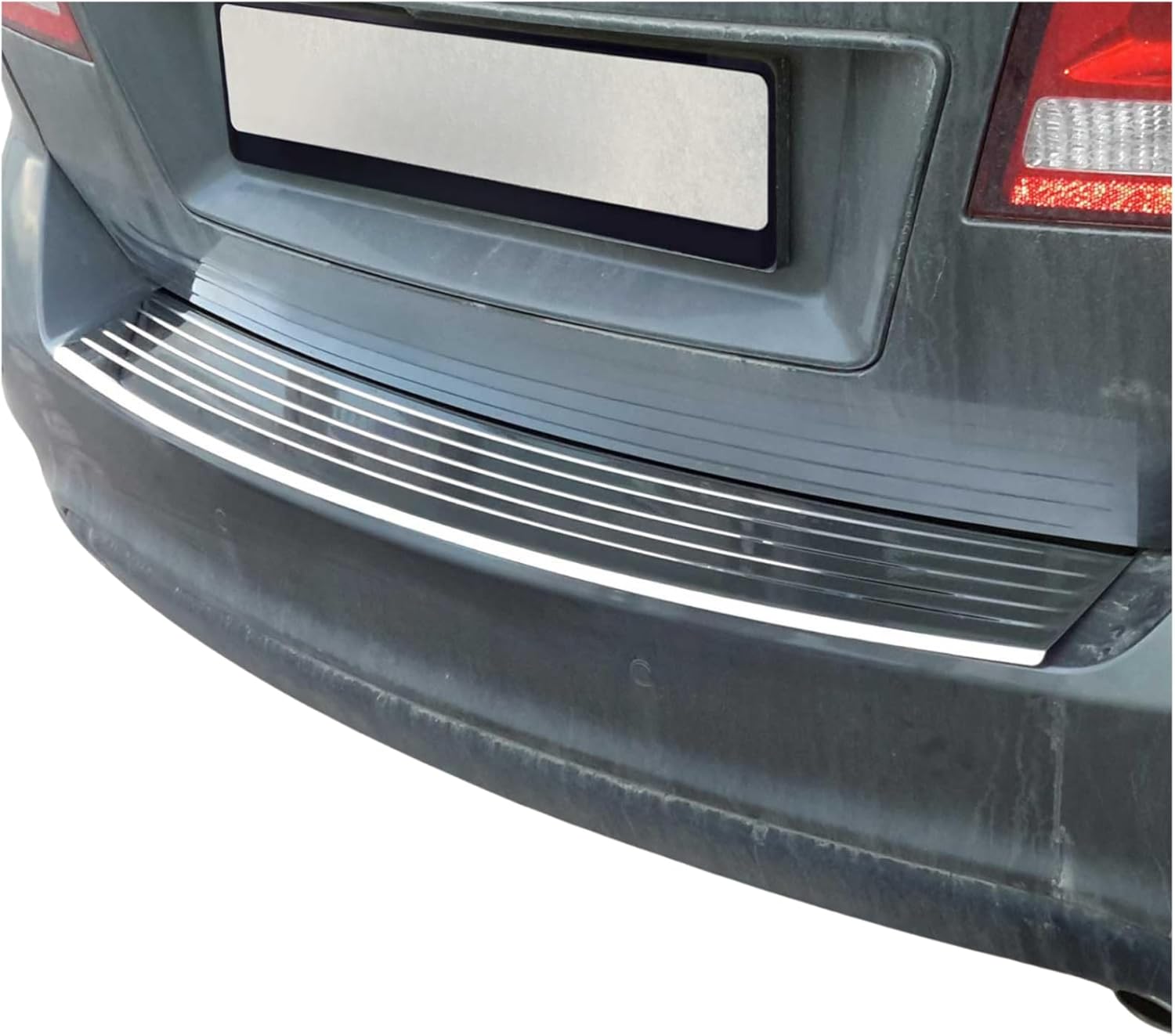 OMAC Rear Bumper Guard for Dodge Journey 2009-2020, Trunk Sill Protector, Stainless Steel, Chrome