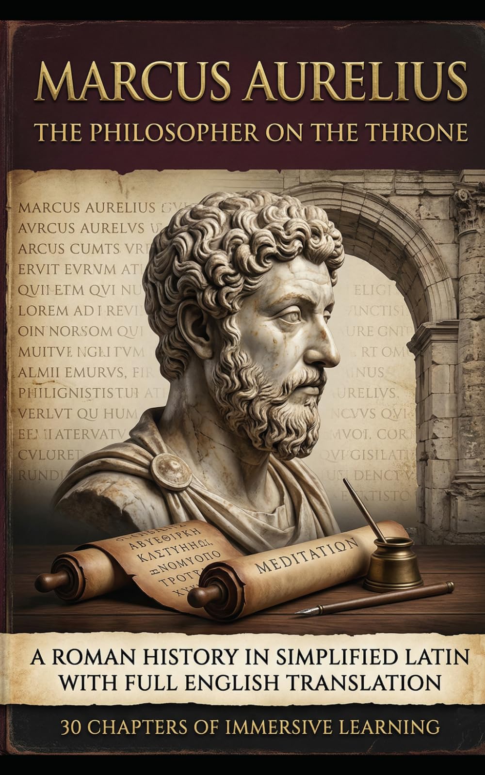 Marcus Aurelius The Philosopher on the Throne: A roman history in Simplified Latin with Full English Translation