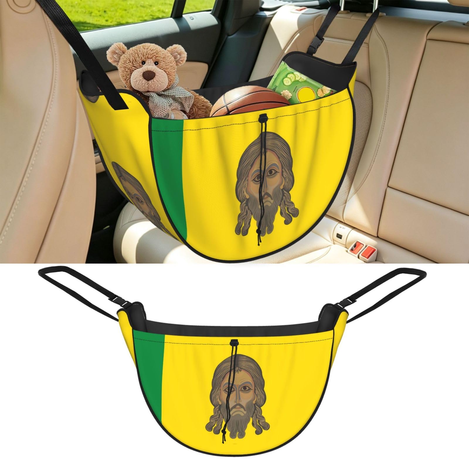 CNTDBU Penza Flag Car Seat Organizer-Backseat Storage Bag for Travel