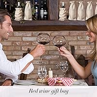 Vista 8 de 10 bolsas de arpillera para vino con cordón marrón, bolsas de yute para botellas de vino, para bodas, cumpleaños, Navidad, almacenamiento