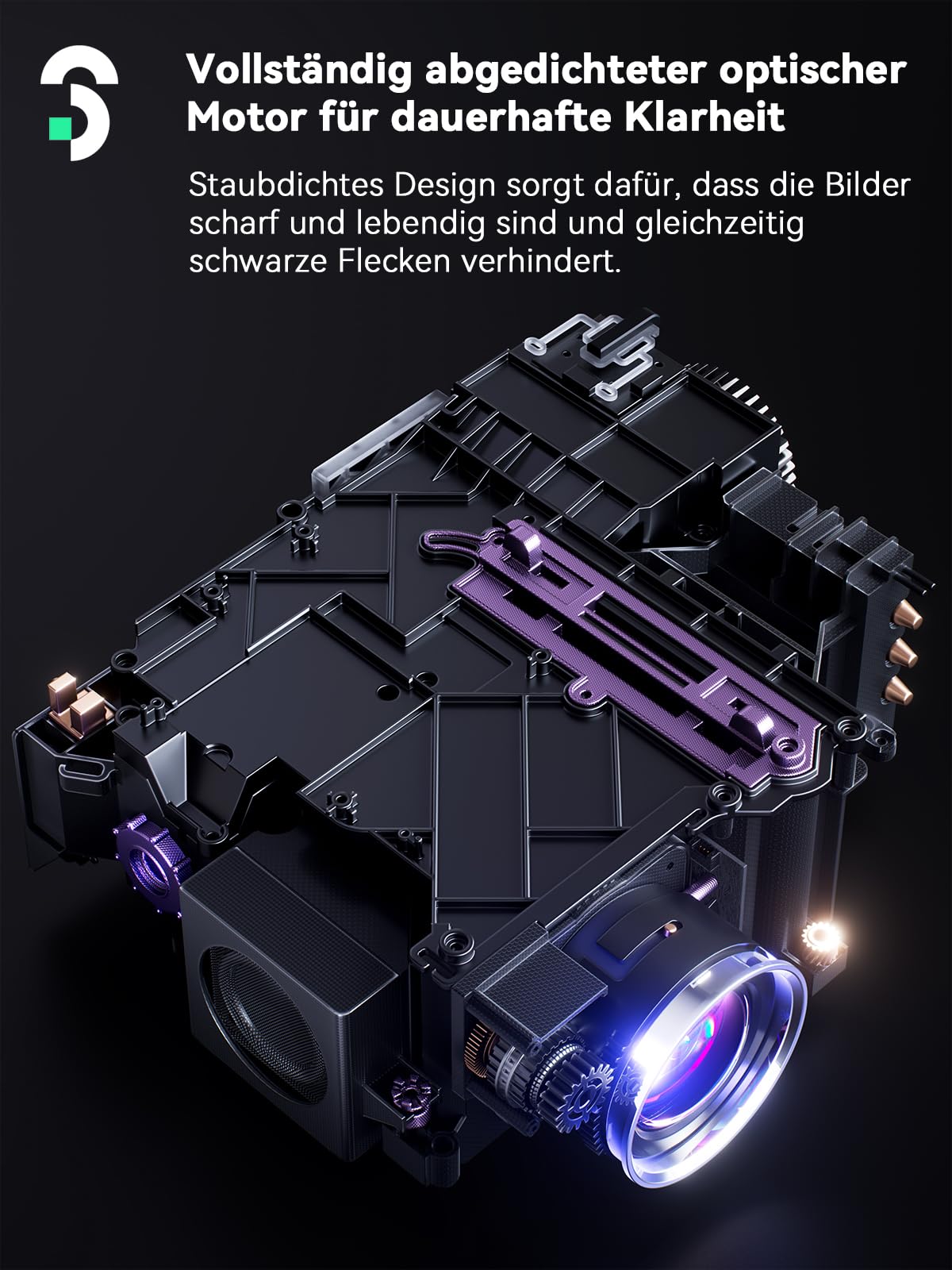 SOOMFON Smart Beamer 4K Heimkino Mini Projektor Autofokus Trapezkorrektur WiFi Bluetooth