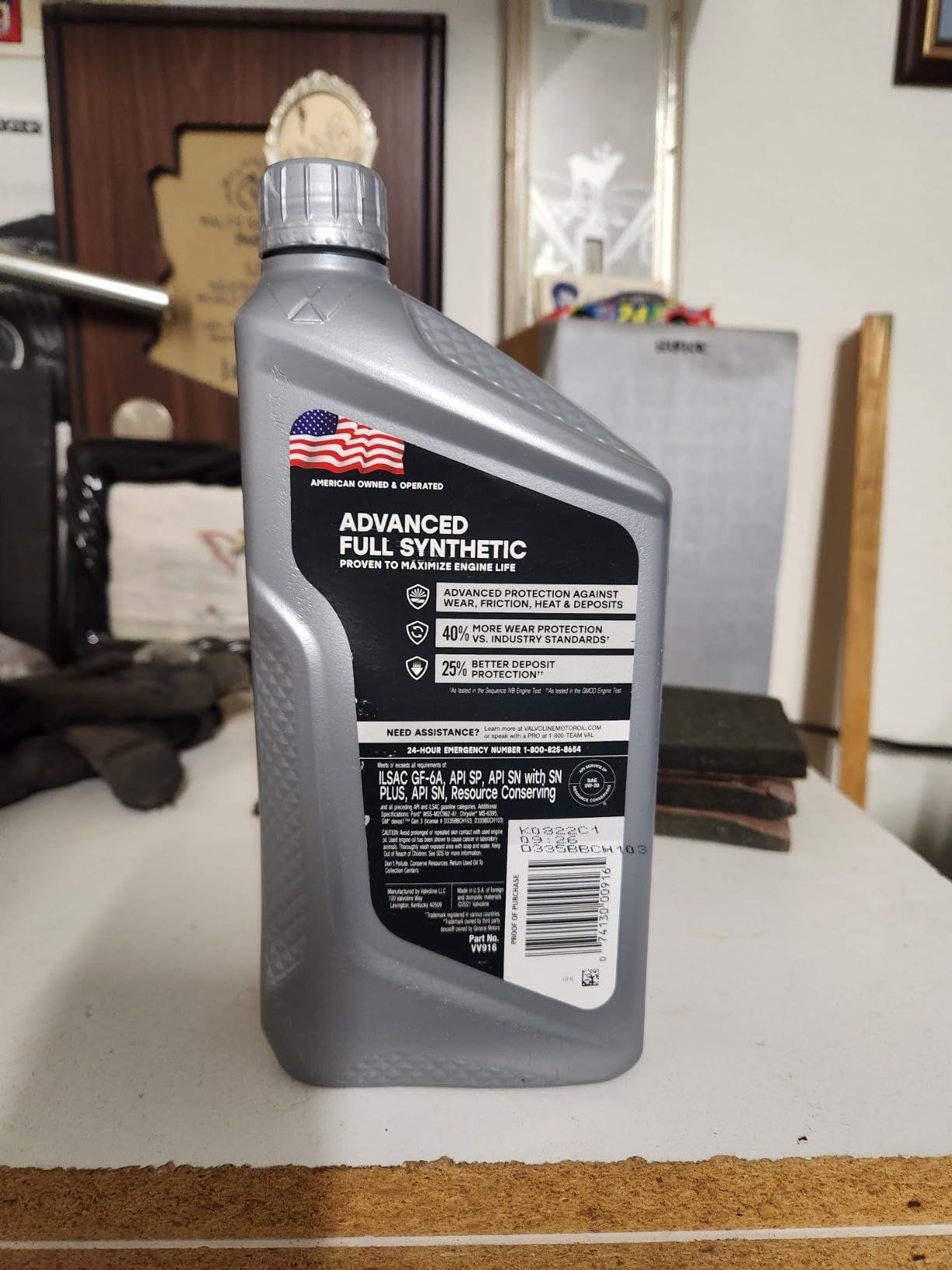 Valvoline is a fine motor oil brand!