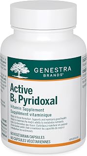 Genestra Brands - Active B6 Pyridoxal - Pyridoxal-5-Phosphate (P5P) Supplement - 60 Vegetable Capsules