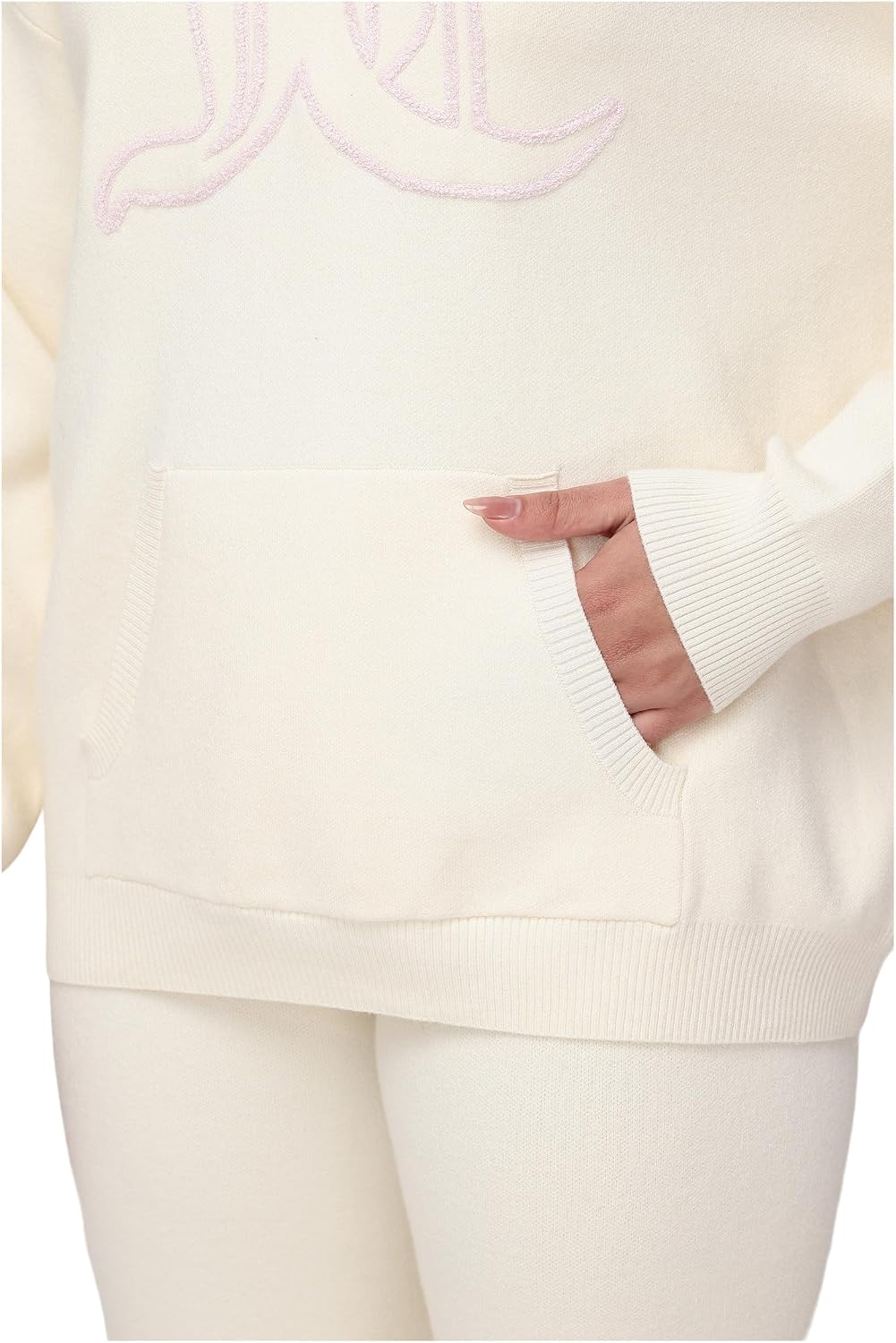Juicy Couture Women's Drop Shoulder Hoodie With Jc Embroidery